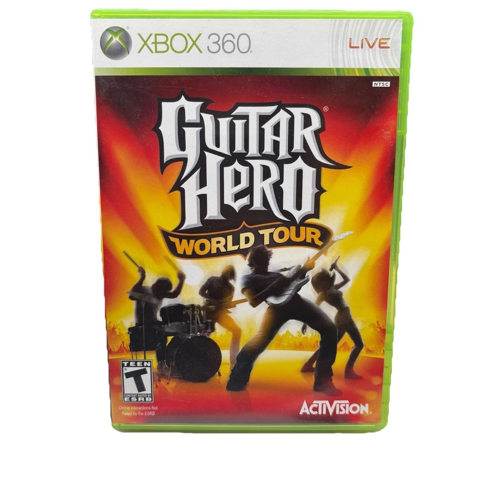 Guitar Hero: World Tour - Microsoft Xbox 360 - CIB w/ Manual - Tested Free Ship